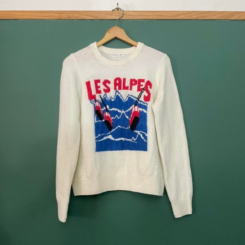Ski Les Alpes acrylic knit jumper‎